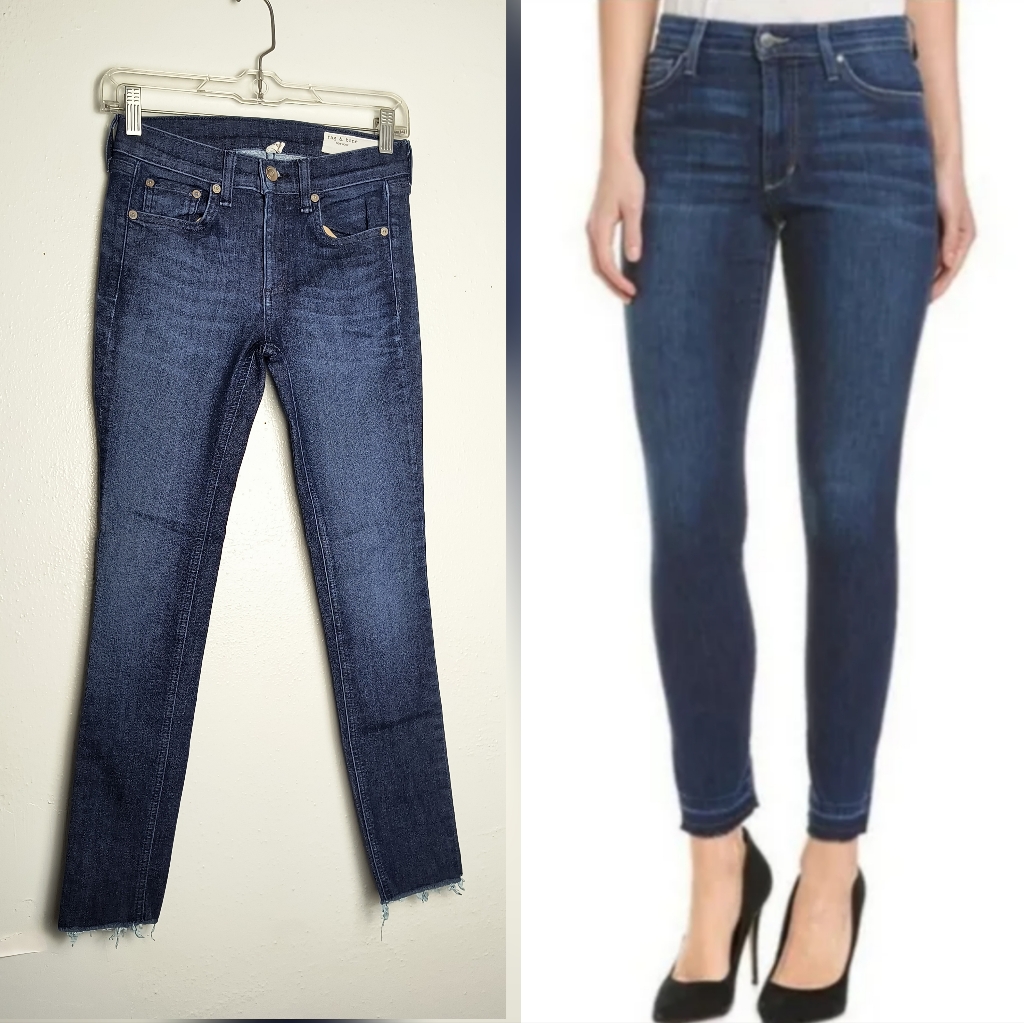 Rag & Bone Modele Waist 25 Us 2 Ankle Skinny Jean Pant Tonal River